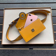 Load image into Gallery viewer, Fendi Yellow Kan I F Belt Bag With FF Motif
