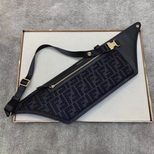 Load image into Gallery viewer, Fendi Pockets Belt Bag In Black Calfskin
