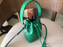 Load image into Gallery viewer, Fendi Mon Tresor Mini Bucket Bag In Green Calfskin
