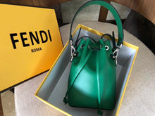 Load image into Gallery viewer, Fendi Mon Tresor Mini Bucket Bag In Green Calfskin
