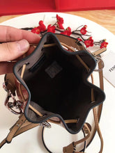 Load image into Gallery viewer, Fendi FF Mon Tresor Mini Bucket Bag In Beige Calfskin

