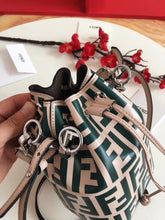 Load image into Gallery viewer, Fendi FF Mon Tresor Mini Bucket Bag In Nude Calfskin
