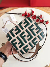 Load image into Gallery viewer, Fendi FF Mon Tresor Mini Bucket Bag In Nude Calfskin
