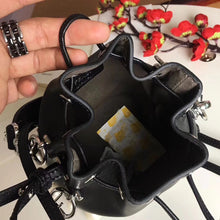 Load image into Gallery viewer, Fendi Black Mini Mon Tresor Pearls Bucket Bag

