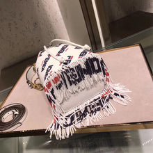 Load image into Gallery viewer, Fendi Logo-printed Fringed Mon Tresor Mini Bucket Bag
