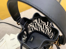 Load image into Gallery viewer, Fendi Black Mon Tresor Mini Bucket Bag In Transparent PU
