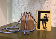 Load image into Gallery viewer, Fendi Mon Tresor Mini Bucket Braided Bag In Brown Calfskin
