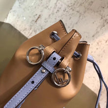 Load image into Gallery viewer, Fendi Mon Tresor Mini Bucket Braided Bag In Brown Calfskin
