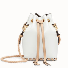 Load image into Gallery viewer, Fendi Mon Tresor Mini Bucket Braided Bag In White Calfskin
