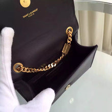 Load image into Gallery viewer, Yves Saint Laurent Small Monogram Satchel Bag In Black Leather
