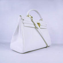 Load image into Gallery viewer, Hermes Kelly 35cm Togo Leather Handbag White/Golden

