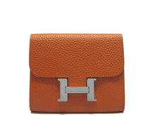 Load image into Gallery viewer, Hermes Wallet H2006 Ladies Cow Leather Orange
