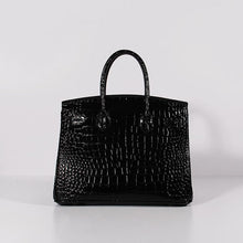 Load image into Gallery viewer, Hermes Birkin 30cm Crocodile Leather Bag With Strap Black Gold
