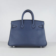 Load image into Gallery viewer, Hermes Birkin 25cm Handbag 6068 dark blue silver
