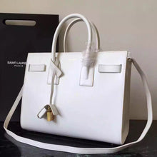 Load image into Gallery viewer, Yves Saint Laurent Small Sac De Jour Bag In White Leather
