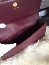 Load image into Gallery viewer, Yves Saint Laurent Burgundy Classic Monogramme Clutch Bag
