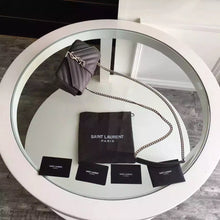 Load image into Gallery viewer, Yves Saint Laurent Baby Monogram Chain Bag In Anthracite Goatskin
