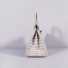 Load image into Gallery viewer, Hermes Birkin 30cm Crocodile Leather Bag With Strap Himalaya Gold
