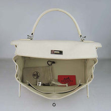 Load image into Gallery viewer, Hermes Kelly 32cm Togo Leather Handbag 6108 Beige Silver

