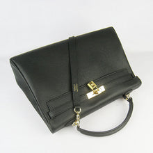 Load image into Gallery viewer, Hermes Kelly 35cm Togo Leather Handbag Black/Golden

