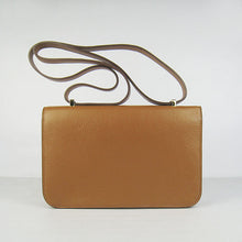Load image into Gallery viewer, Hermes calf Leather Message Bag H020 light coffee golden
