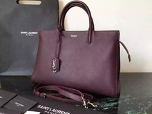 Load image into Gallery viewer, Yves Saint Laurent Medium Rive Gauche Bag In Burgundy Leather
