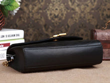 Load image into Gallery viewer, Yves Saint Laurent Small Monogramme Satchel Black Matelasse Antique Gold Hardware
