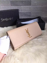 Load image into Gallery viewer, Yves Saint Laurent Beige Classic Monogramme Clutch Bag
