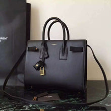 Load image into Gallery viewer, Yves Saint Laurent Small Sac De Jour Bag In Black Leather
