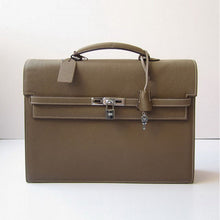 Load image into Gallery viewer, Hermes Briefcases H269 Unisex Grey Handbag
