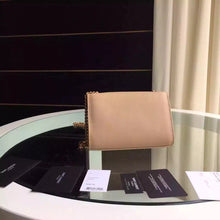 Load image into Gallery viewer, Yves Saint Laurent Small Monogram Satchel Bag In Beige Leather
