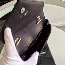 Load image into Gallery viewer, Yves Saint Laurent Baby Monogram Chain Bag In Black Goatskin
