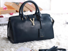Load image into Gallery viewer, Yves Saint Laurent Cabas Chyc Original Leather Tote Dark Blue
