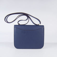 Load image into Gallery viewer, Hermes Constance Cowskin Leather Bag H017 dark blue gold
