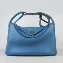 Load image into Gallery viewer, Hermes Lindy 34cm handbag 6208 blue Silver

