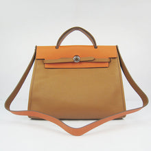 Load image into Gallery viewer, Hermes Herbag 60667 2way Cow Leather Coffee
