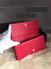 Load image into Gallery viewer, Yves Saint Laurent Red Classic Monogramme Clutch Bag
