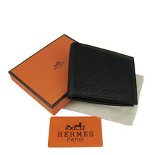 Load image into Gallery viewer, Hermes Wallet H014 Cow Leather Black
