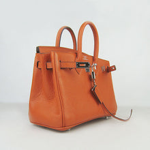 Load image into Gallery viewer, Hermes Birkin 25cm Handbag 6068 orange silver

