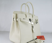 Load image into Gallery viewer, Hermes Birkin 35cm Togo Leather Handbags Beige Silver
