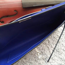 Load image into Gallery viewer, Hermes Blue Handcrafted Kelly Cut Clutch
