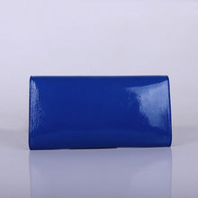 Load image into Gallery viewer, Yves Saint Laurent Lady Patent Leather Purse Sapphire Blue 39321
