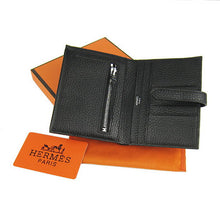 Load image into Gallery viewer, Hermes Wallet H006 Cow Leather Black
