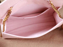 Load image into Gallery viewer, Yves Saint Laurent Small Monogramme Satchel Pink Grain Textured Matelasse Leather
