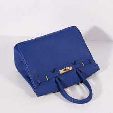 Load image into Gallery viewer, Hermes 30cm Birkin Bag Togo Leather with Strap Electric Blue Gold
