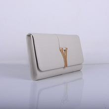 Load image into Gallery viewer, Yves Saint Laurent Lady Genuine Leather Purse Beige 39321
