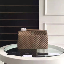 Load image into Gallery viewer, Yves Saint Laurent Large Monogram College Bag in Havane Goatskin
