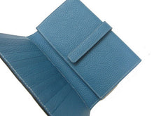 Load image into Gallery viewer, Hermes Wallet H1125 Wallet Cow Leather Blue

