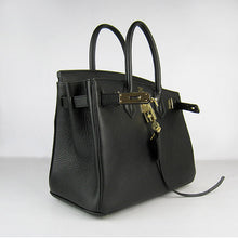 Load image into Gallery viewer, Hermes Birkin 30cm Togo Leather Handbags Black Golden
