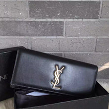 Load image into Gallery viewer, Yves Saint Laurent Black Classic Monogramme Clutch Bag
